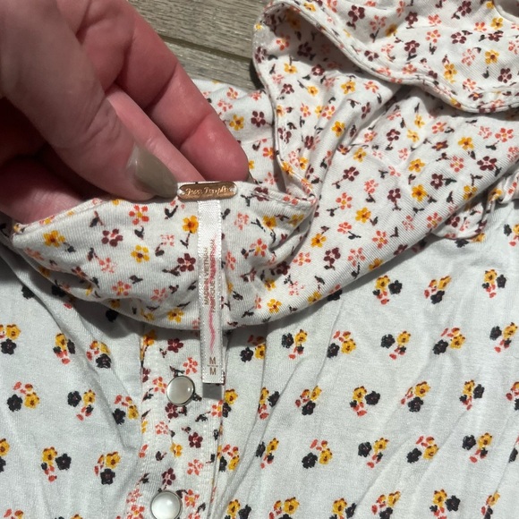 Free people medium kissing Kate top peasant coquette fancy indie core festival - Picture 3 of 3